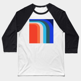 retro seventies abstract design Baseball T-Shirt